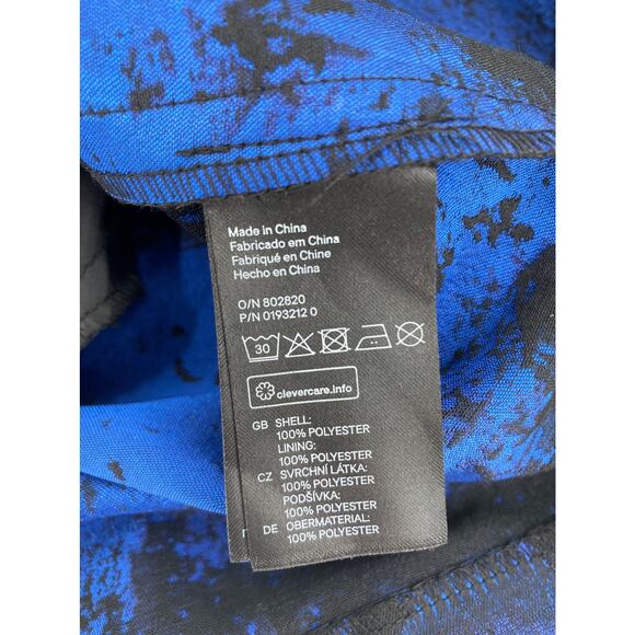 H&M Strapless Dress Black Blue Lace Mini Fit & Flare Size 6 - Picture 6 of 9